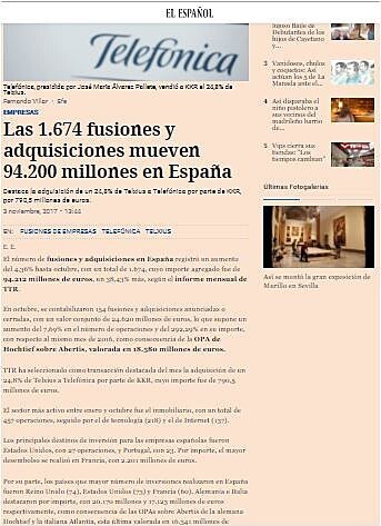 Las 1.674 fusiones y adquisiciones mueven 94.200 millones en Espaa